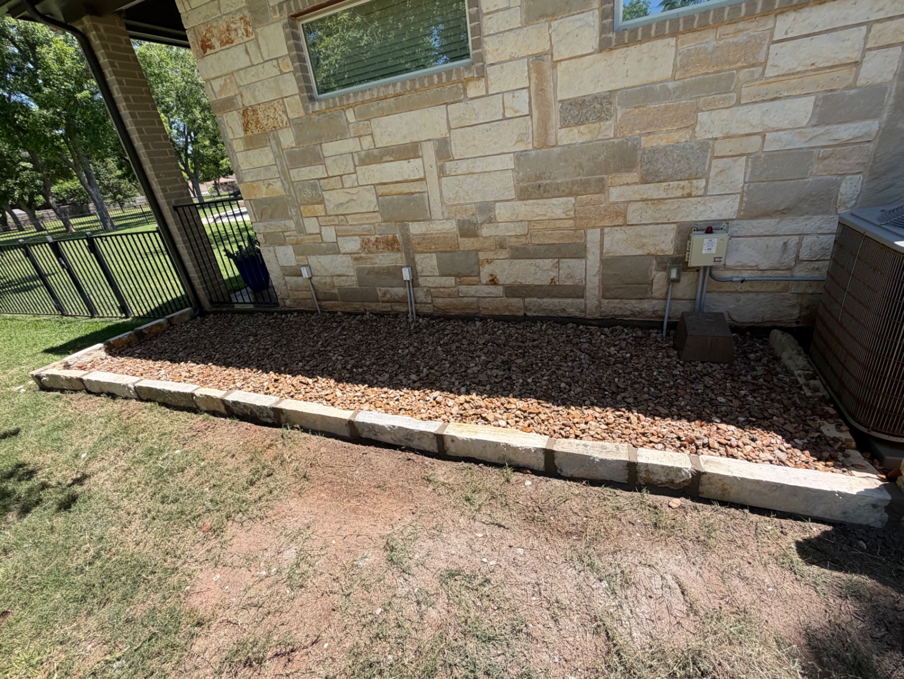 Professionally landscaped outdoor space by Muro's Landscape in Granbury TX
